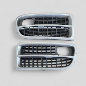 B5 S4 OEM Fog Light Grills Metallic Silver LY7W